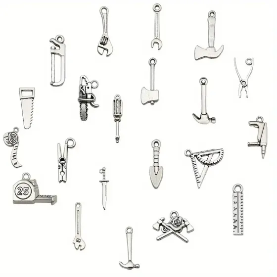 Набор подвесок «Инструменты» – 20 шт. металлические украшения для браслетов, сережек и кулонов Киев