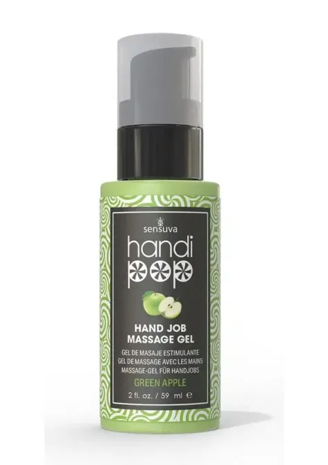 Смачний гель для вишуканих мануальних та оральних пестощів Sensuva — Handipop Green Apple (59 мл) Львов - изображение 1