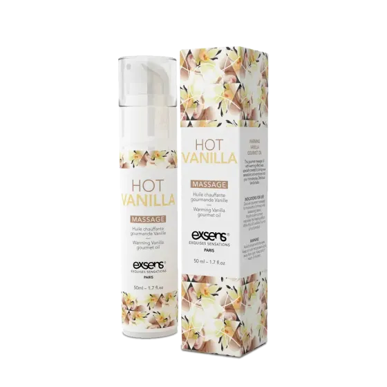 Масажна олія EXSENS Hot Vanilla 50мл розігріває, без цукру, без парабенів, їстівна Львів