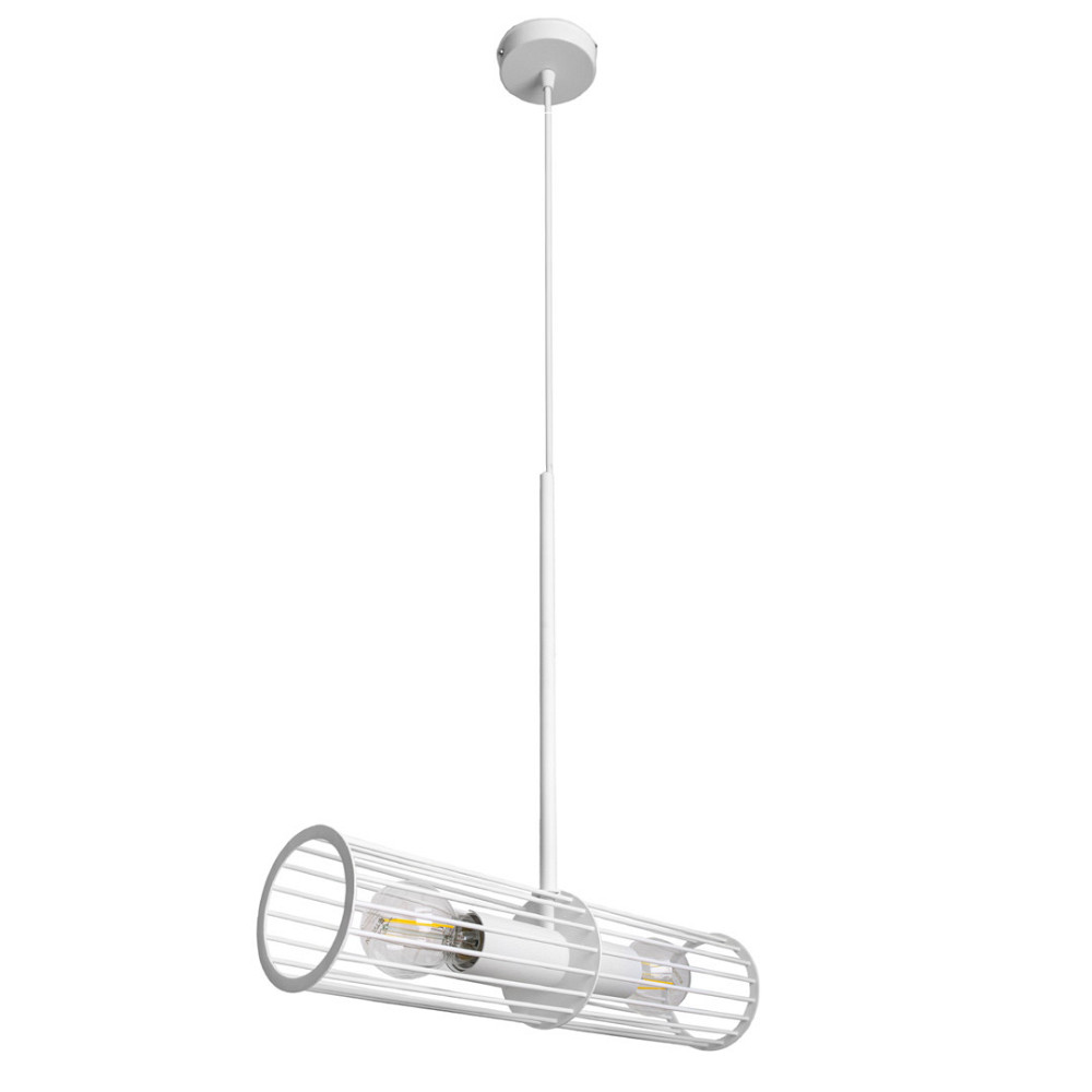 Світильник підвісний у лофт стилі MSK Electric Malta під лампу Е27 NL 1041 WH білий Київ - фото 2