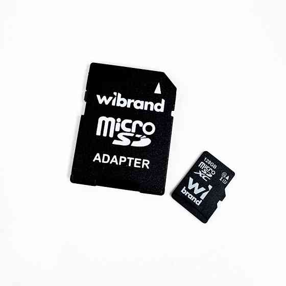 Карта памяти microSDXC (UHS-1) Wibrand 128Gb Class 10 (adapter SD) Киев