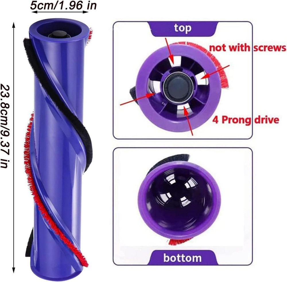 Щетка для Dyson V8, насадка вал для пылесоса, 3-контактный привод 50 мм, замена детали № 967485-01 Absolute Киев - изображение 2