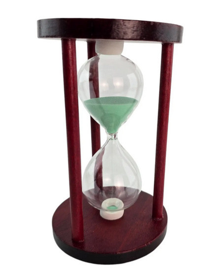 Песочные часы на 10 минут дерево зеленые Киев - изображение 1