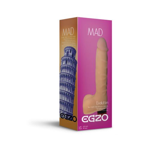 Вібратор EGZO Ciberskin V001 ( 22,5 см х 4,5 см ) Sex Aura Київ