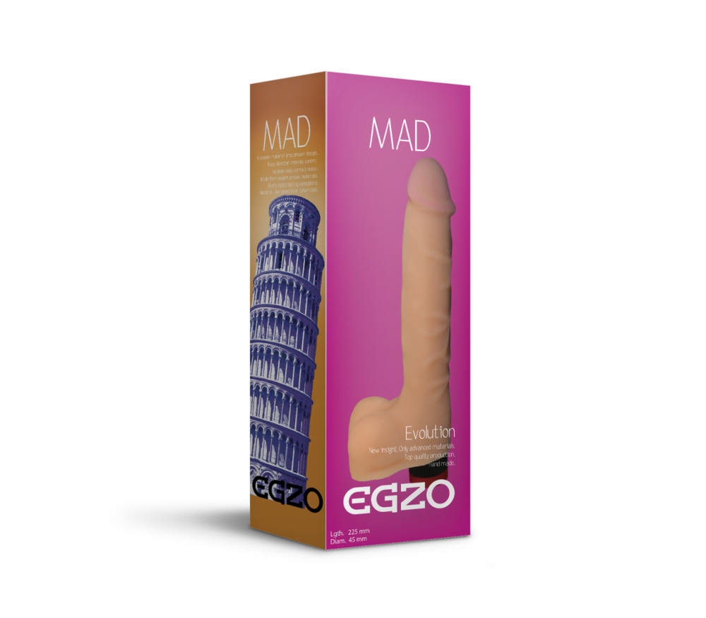 Вібратор EGZO Ciberskin V001 ( 22,5 см х 4,5 см ) Sex Aura Київ - фото 2