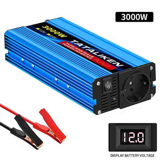 Инвертор напряжения Tataliken 3000W 12V–220V Pure Sine Wave (чистый синус) автомобильный преобразователь напряжения Киев