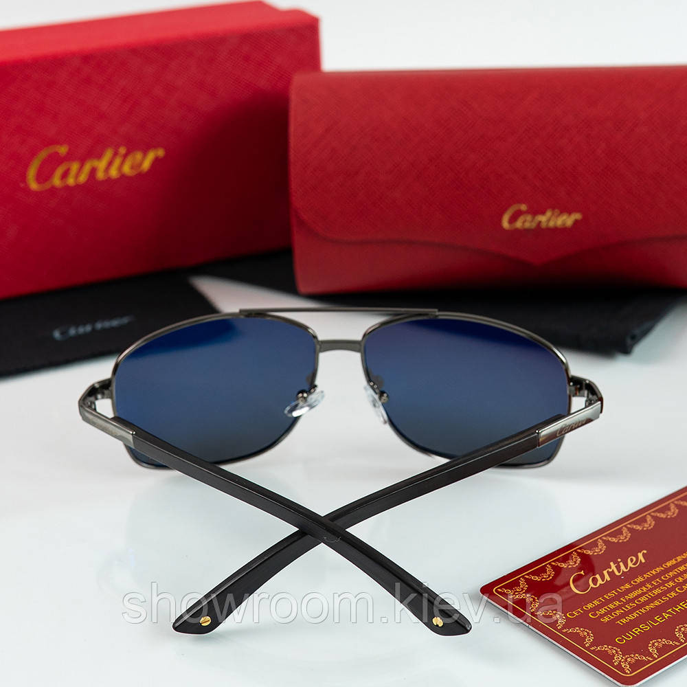 Мужские солнцезащитные очки с поляризацией Cartier (823200) Киев - изображение 3