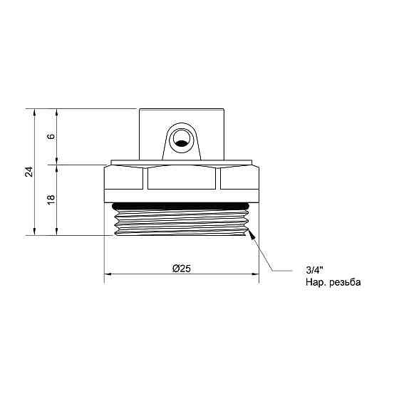 Кран Маївського Thermo Alliance Standart 3/4" SD210W20 Київ
