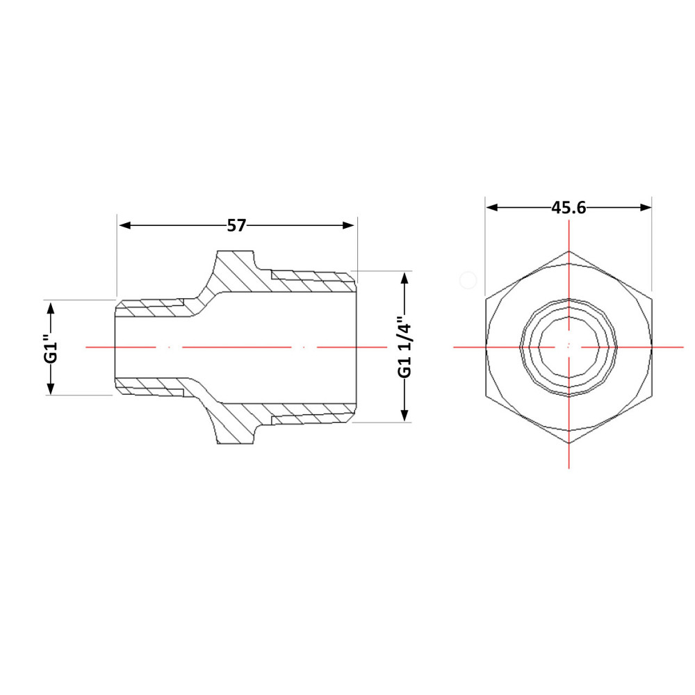 Ниппель чугунный 1