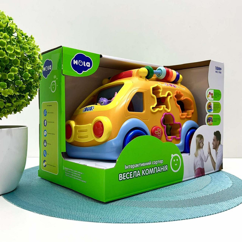 Автобус Hola розвиваючий музичний сортер підсвічування (988) Чернигов - изображение 3