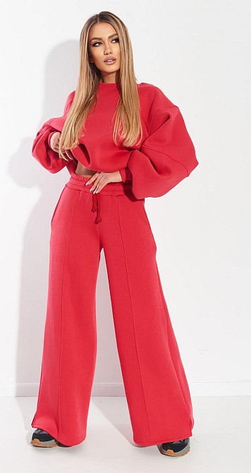 Тёплый костюм с брюками палаццо (44) Киев - изображение 3