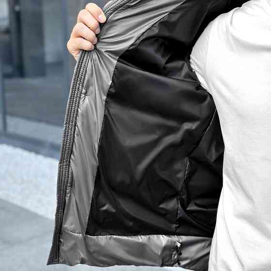 Чоловіча зимова куртка темно-сіра Pobedov Snowfall Київ