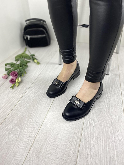 VIKTTORIO Туфлі жіночі VIKTTORIO АЙС чорні (весна-осінь, шкіра натуральна) (2697) Коломия - фото 8