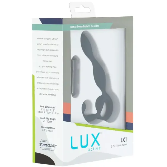 Массажер простаты Lux Active LX1 Anal Trainer 5.75″, Dark Blue, вибропуля в комплекте Львов