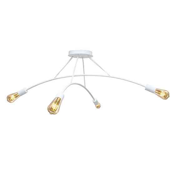 Люстра подвесная MSK Electric Orion на четыре лампы Е27 NL 9832-4 WH белая Одесса