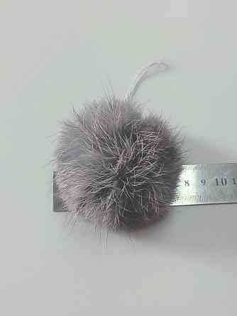 Помпон на шапку з натурального хутра кролика 7-8 см Харків
