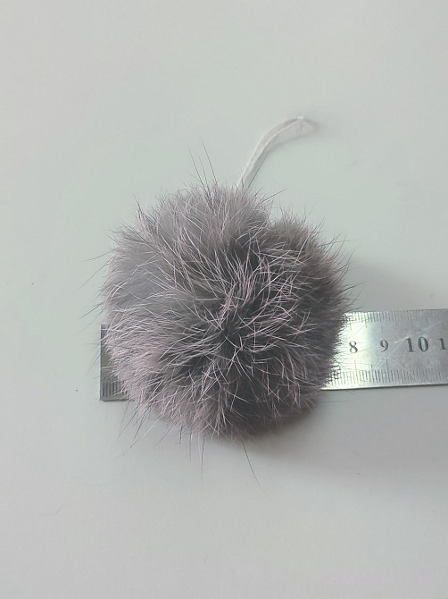 Помпон на шапку з натурального хутра кролика 7-8 см Харків - фото 2