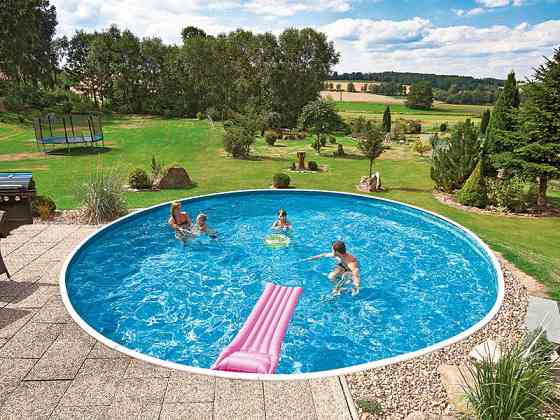 Басейн каркасний круглий Azuro 5.0 х 1.2 м Stone морозостійкий Київ