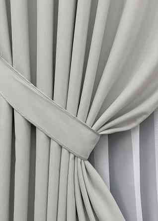 Комплект штор VR-Textil Блекаут двосторонній Scandi № 1898ш Попелястий 130х270 см 2 шт (39-154) Київ