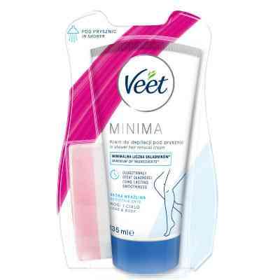 Крем для депіляції Veet Minima Для депіляції в душі Для чутливої шкіри з Алое вера 135 мл (5900627060737) Вінниця