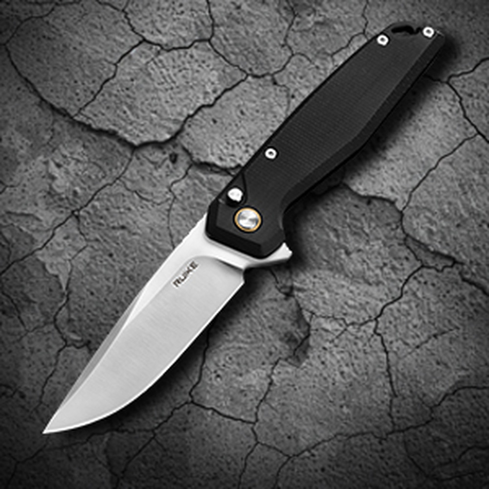 Ніж складаний туристичний Ruike P873-MB, (8.8 см)14C28N / G10 чорний Київ - фото 13