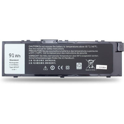 Акумулятор до ноутбука Dell Precision 7510 MFKVP, 7950mAh (91Wh), 6cell, 11.4V, Li-ion AlSoft (A71028) Вінниця - фото 1
