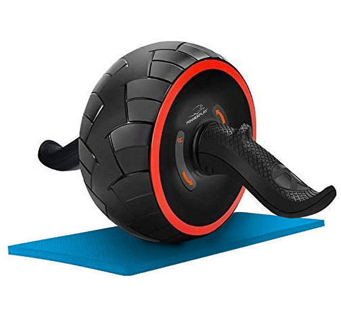 Колесо для преса PowerPlay 4326 зі зворотним механізмом AB Wheel Pro Чорно-червоне Каменское - изображение 4