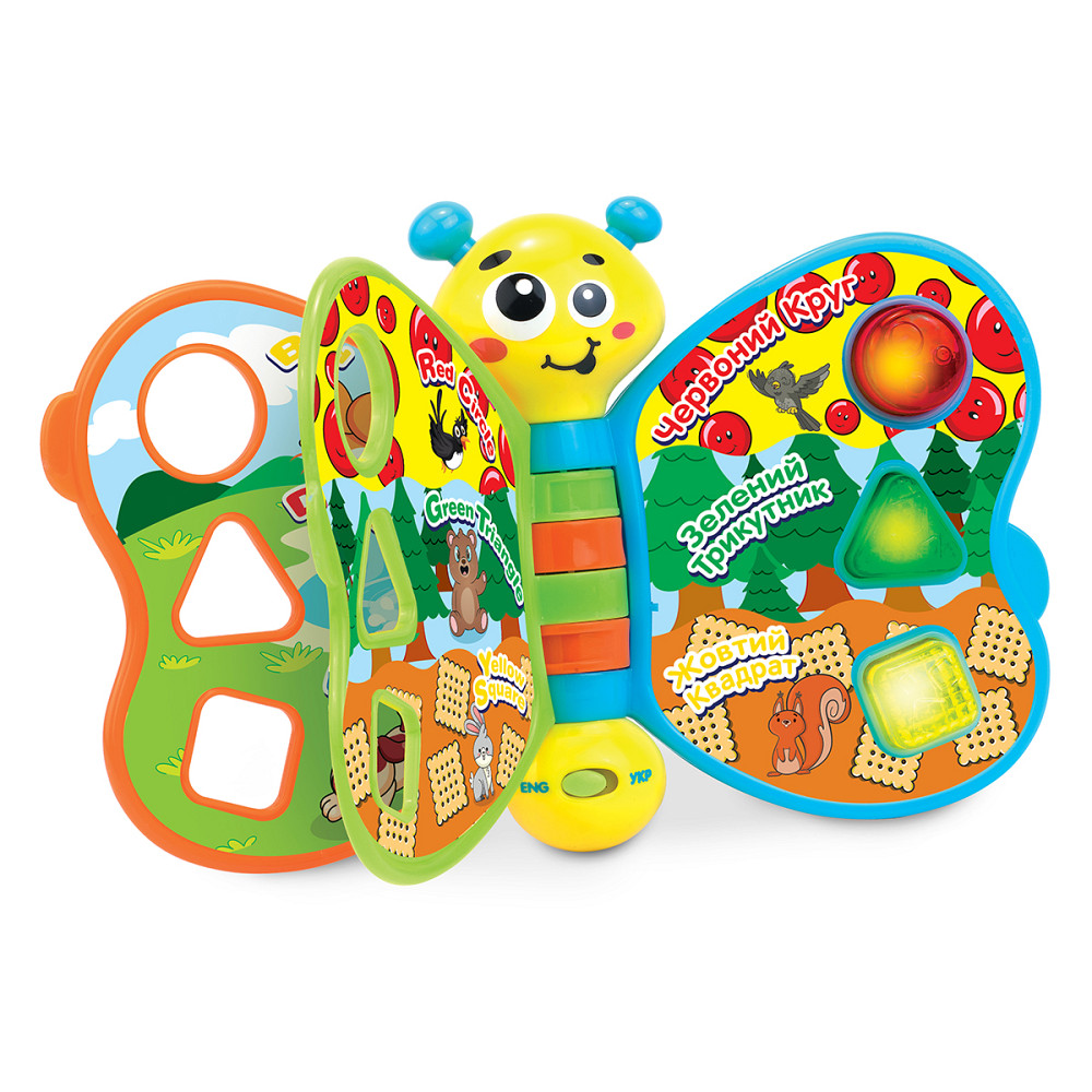 Двомовна іграшка, що розвиває Kiddi Smart – Моя перша книга Дніпро - фото 2