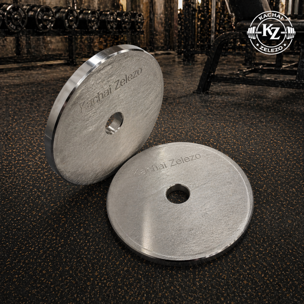 Гантелі набірні 2 по 14 кг металеві без покриття Kachai Zelezo Iron Pro Київ - фото 13