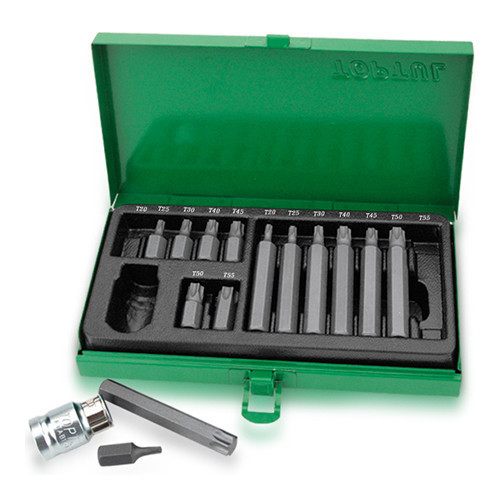 Набор биты для отвертки TORX TOPTUL 10мм 15ед. GAAD1506 Чернігів - фото 1