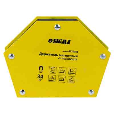 Магніт для зварювання Sigma трапеція 34кг 105x65x65x45мм (30,45,60,75,90,135 °) (4270361) Вінниця