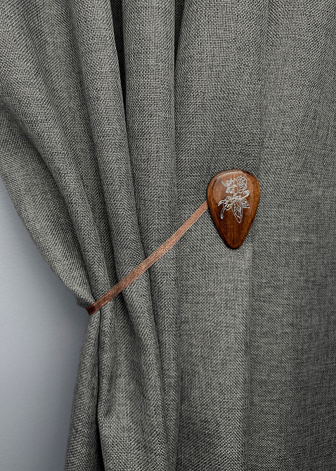 Магніти для штор і гардин Карпати набір 2 шт Коричневий з сріблястим (81-259) Київ - фото 5