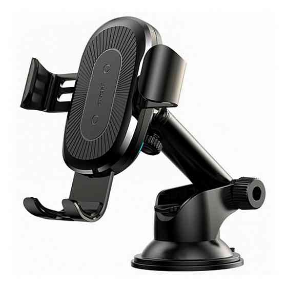 Тримач для мобiльного з БЗП Baseus Wireless Holder Osculum Type Black (WXYL-A01_) Київ