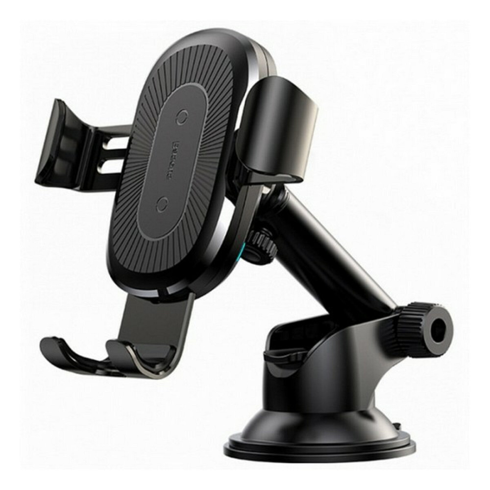 Тримач для мобiльного з БЗП Baseus Wireless Holder Osculum Type Black (WXYL-A01_) Київ - фото 3