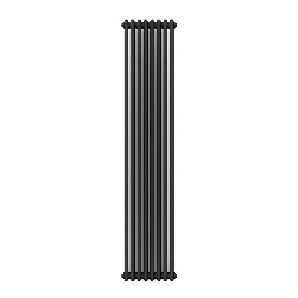 Вертикальний радіатор Calidum 2-8 380х1800, anticor, чорний муар Київ - фото 1