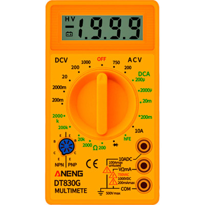 Цифровой мультиметр ANENG AN-DT830G, V, A, R, C, функція hFE (AN-DT830G) Винница - изображение 1