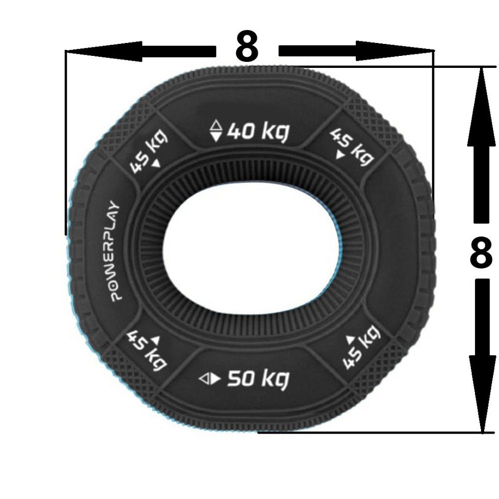 Кистевий еспандер ручний набір 3в1 для пальців рук і зап'ястя Powerlay для реабілітації після травм Київ - фото 10