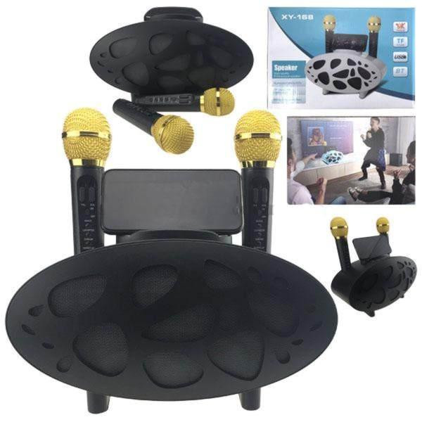 Бездротова колонка караоке з 2 мікрофонами Київ - фото 1