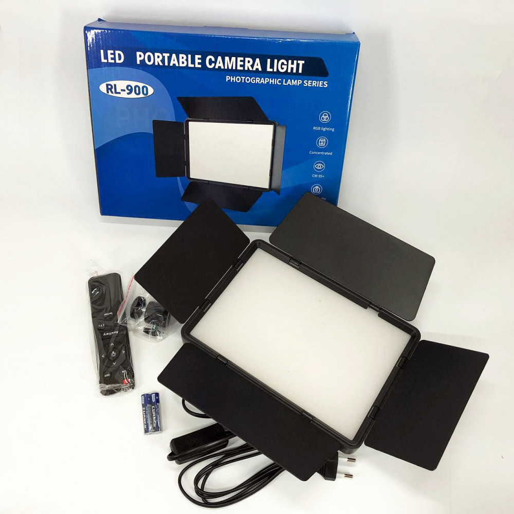 Светодиодный студийный видеосвет RL-900, Видеосвет с сетевым адаптером лампа для фона EL-12 Львов - изображение 12