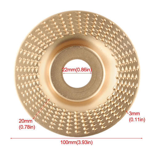 Шліфувальний обдирочний альфа диск 100x22мм Прямий карбід вольфраму для УШМ болгарки Київ - фото 5
