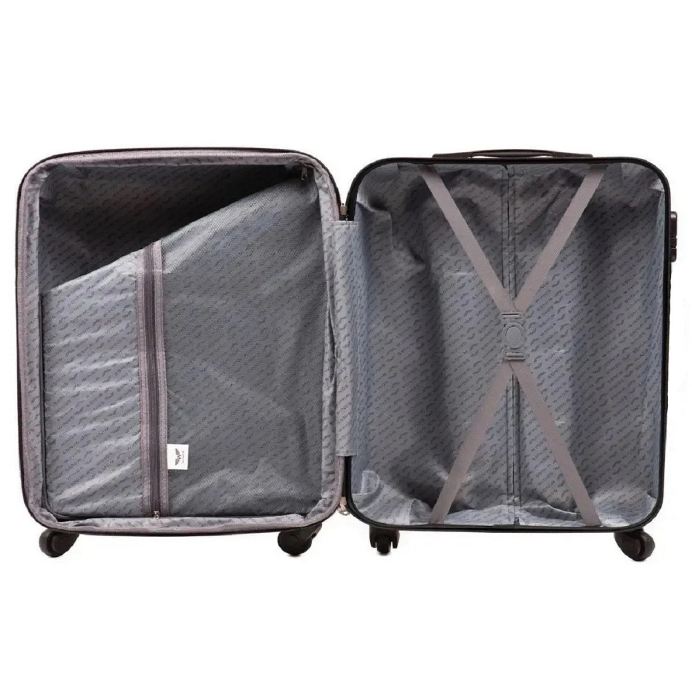 Валіза пластикова WINGS 5398 мікро 52 см рожева Київ - фото 5