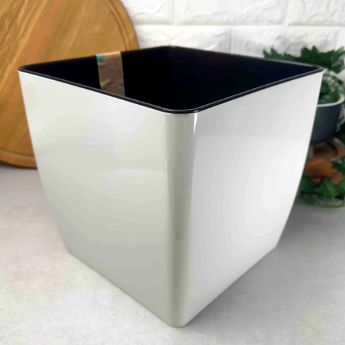 Вазон Квадро 27*27*26см низький біла троянда Алеана Житомир - изображение 4