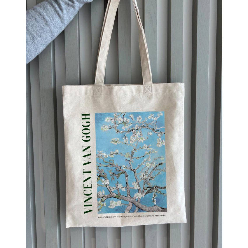 Екошопер BookOpt BK4098 Vincent Van Gogh Almond Blossom бежевий Киев - изображение 3