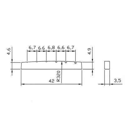 Порожок для гитары Paxphil NT005 Black Винница
