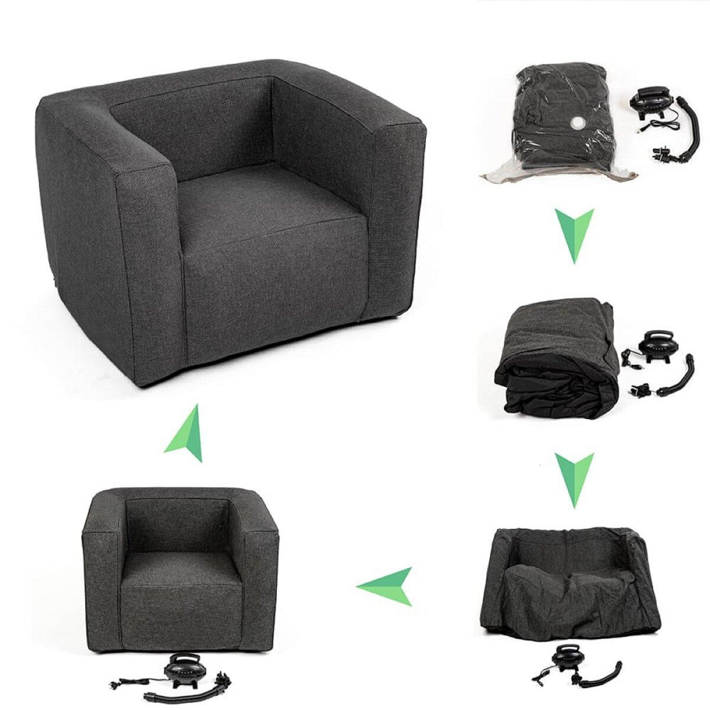 Надувне крісло Сіре SW-00002292 Київ - фото 6