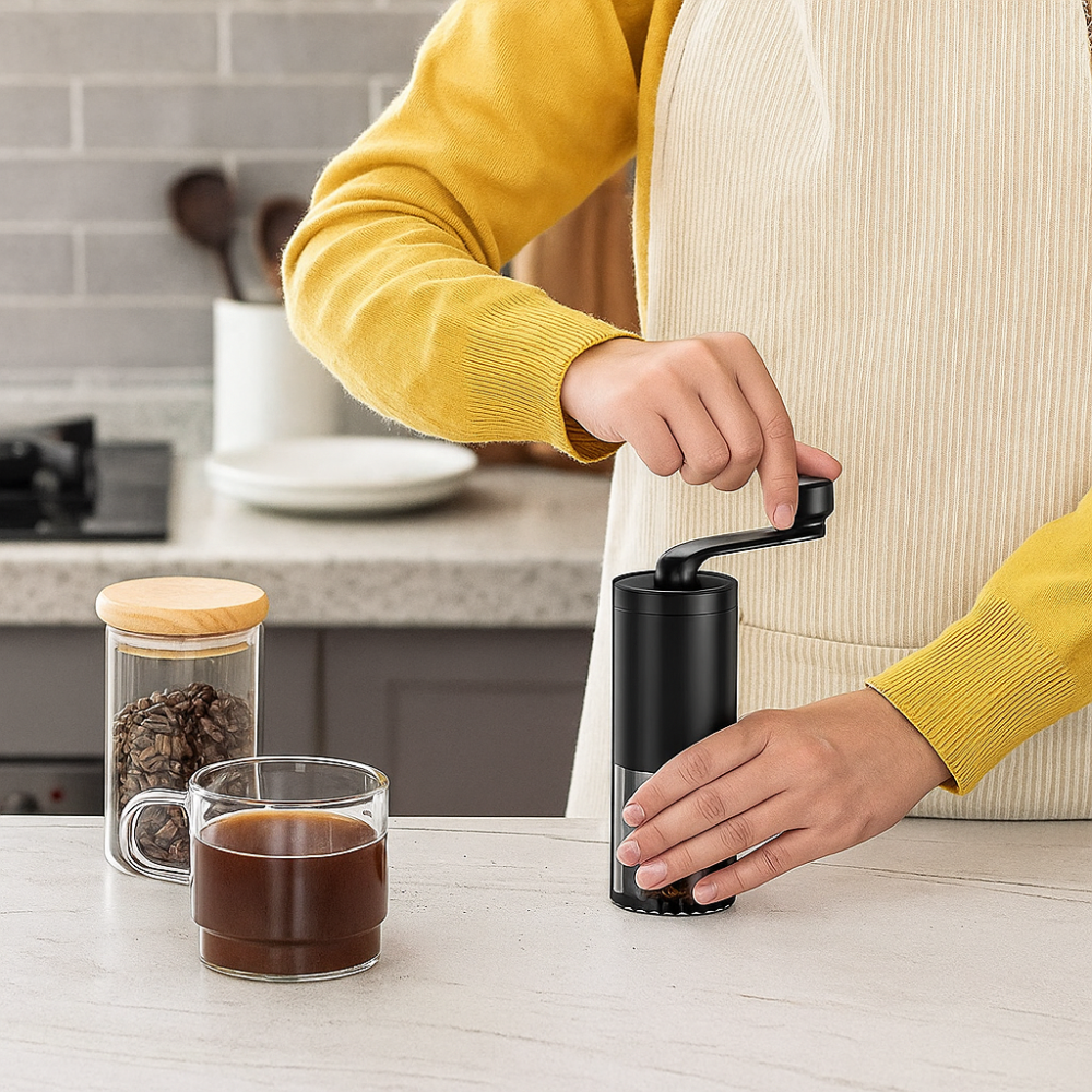 Кавомолка для кавових зерен механічна,17×6×19 см,LY-941 SBR Київ - фото 2