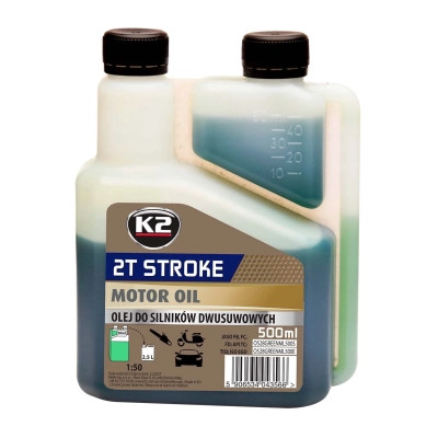 Моторна олива K2 2T Stroke Oil Green 500 мл (O528GREENML500E) Вінниця - фото 1