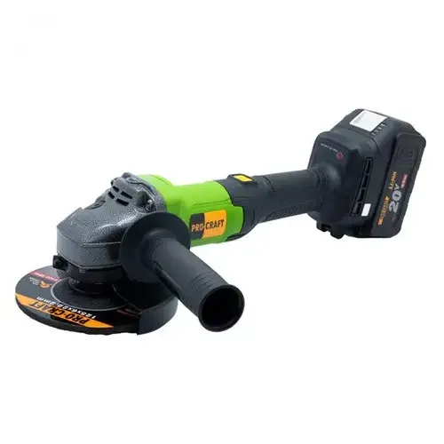 Болгарка акумуляторна з акб і зарядкою Procraft PGA-20 ,Безщіткова акумуляторна шліфмашина,Безщіткова болгарка Львів - фото 2