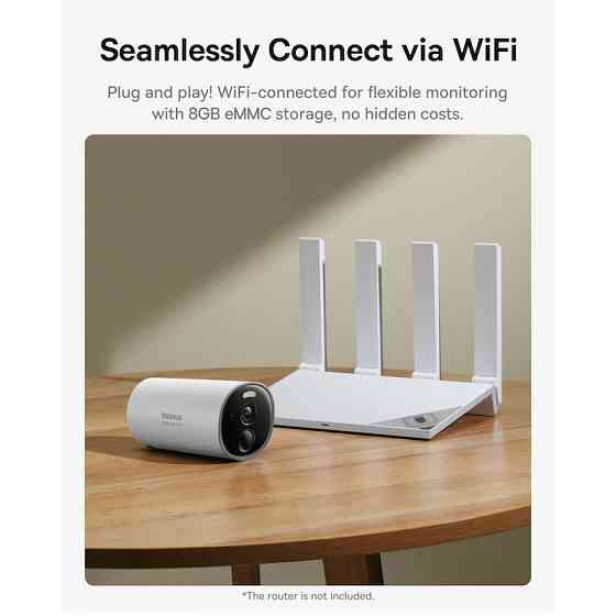 Вулична IP-камера відеоспостереження Baseus B1 2K Білий Київ