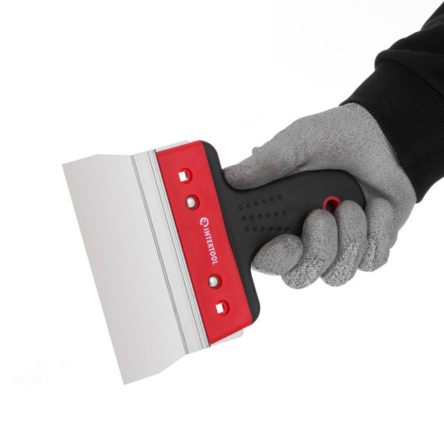 Шпатель з нержавіючої сталі, 150 мм, професійний INTERTOOL KT-2675 Київ - фото 5